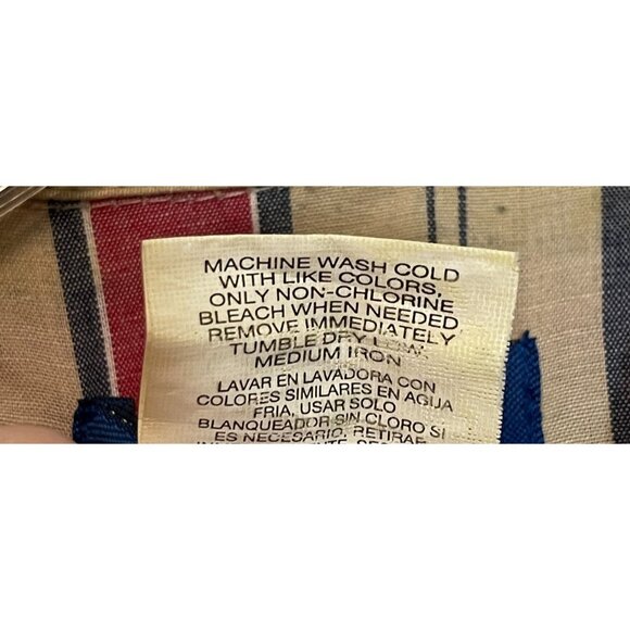 Vtg Wrangler Men Classic Western Cowboy Red Cream Striped Pearl Snap Shirt XL - Picture 8 of 8